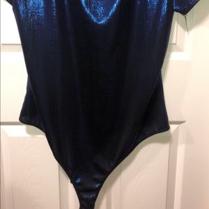 Blue bodysuit